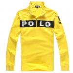long manches polo ralph lauren hommes polo sport sleeve shirts jaune mark noir